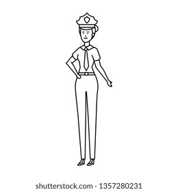 female police officer avatar character