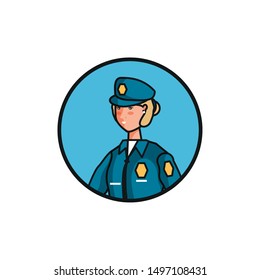 female police officer avatar character