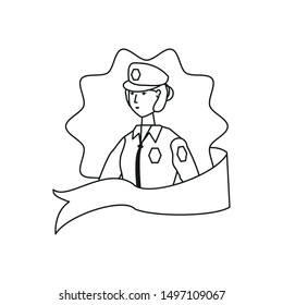 female police officer avatar character