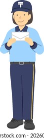 Female postal worker : Occupation