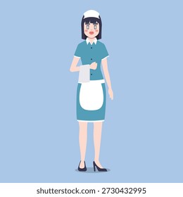 Female Profession Maid Ilustração de arte vetorial