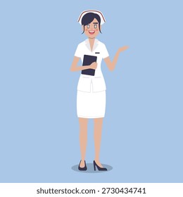 Female Profession Nurse Ilustração de arte vetorial