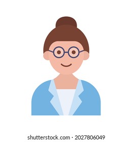 Female Professor icon vector image. Can also be used for Physical Fitness. Suitable for mobile apps, web apps and print media.