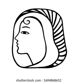 Female profile in doodle style. International Women's Day. Feminism concept design. Vector illustration for card, poster, modern design.