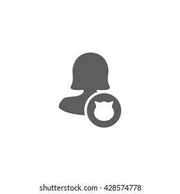 Female Protect User Icon