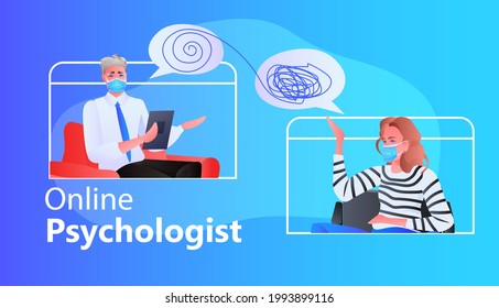 weibliche Psychologin, die das psychologische Problem der psychotherapeutischen Beratung männlicher Patienten in der Psychotherapie löst