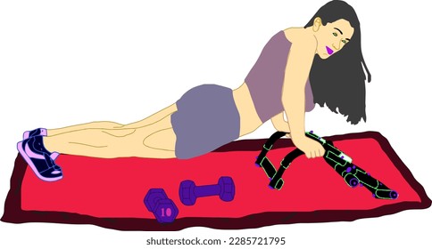 female Push-up exercises for the back