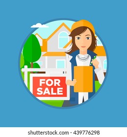 1,867 Real Estate Agent Female Stock Vectors, Images & Vector Art ...