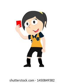 female referee vector illustration design