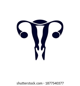 female reproductive organs logo design vector template, Organs logo design concept, Icon symbol