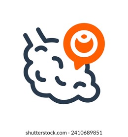 Female Reproductive Ovaries Vector Icon Illustration