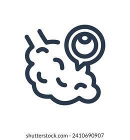 Female Reproductive Ovaries Vector Icon Illustration