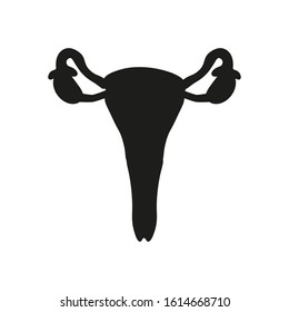 female reproductive system icon vector