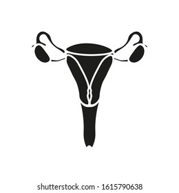 female reproductive system icon vector