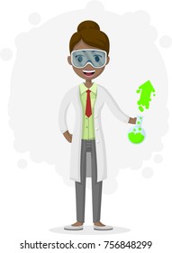 Female Scientist Doing Experiments