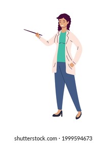 carácter de trabajadora docente de ciencias femeninas