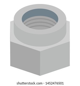 Female screw icon. Isometric of female screw vector icon for web design isolated on white background