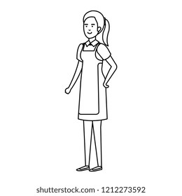 female service employee character