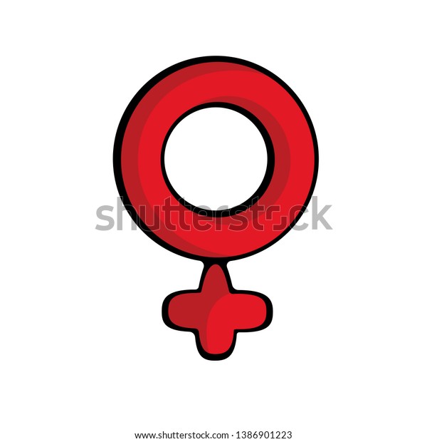 Female Sex Symbol Icon Pictogram Vector Stock Vector Royalty Free