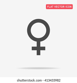 Female sexual orientation icon. Vector concept illustration for design.