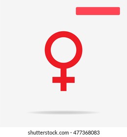 Female sexual orientation icon. Vector concept illustration for design.