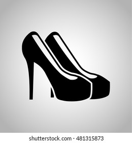 Female shoes icon
