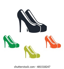 Female shoes icon