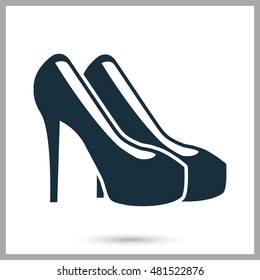 Female shoes icon