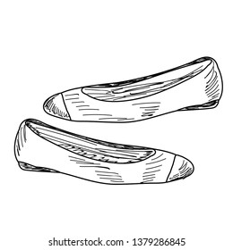  female shoes sketch, line