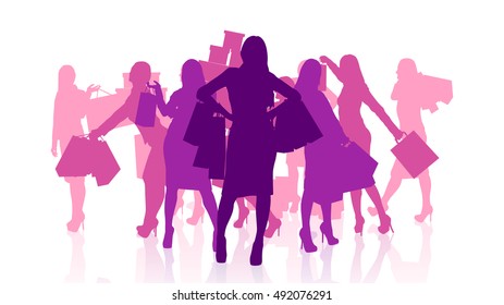 female shopping set