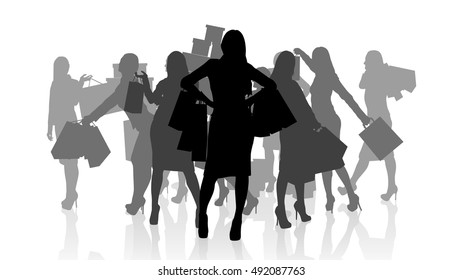 female shopping set
