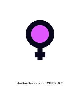 female sign icon. Element of colored web icon for mobile concept and web apps. Detailed female sign icon can be used for web and mobile. Premium icon on white background