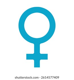 female sign icon Simple thin line stroke vector