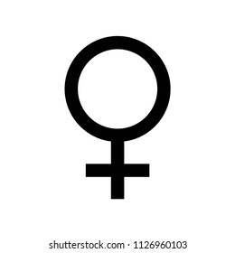Female sign icon vector icon. Simple element illustration. Female sign symbol design. Can be used for web and mobile.