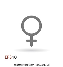 Female sign icon for web and mobile