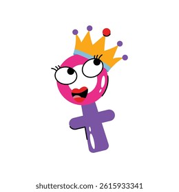 Female sign vector Sticker. Eps 10 file