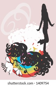 A female silhouette