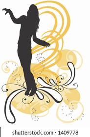 A female silhouette