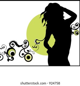 A female silhouette
