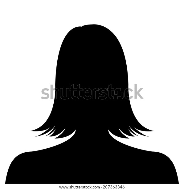 Female Silhouette Avatar Profile Picture On Stock Vector Royalty Free