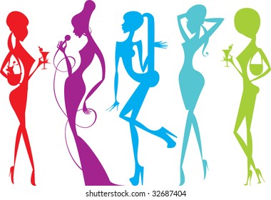 Female silhouettes