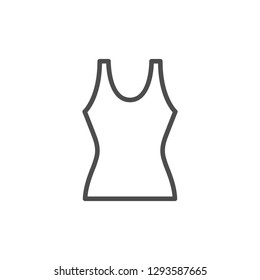 Female singlet line icon