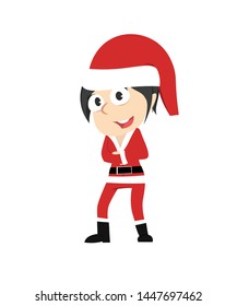 female sinterklas vector illustration design