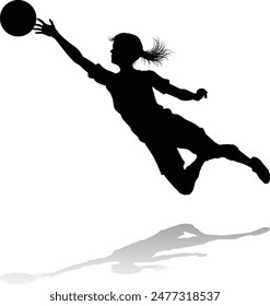 Female Soccer Football Player Woman Silhouette