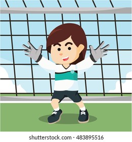 Female Soccer Goal Keeper