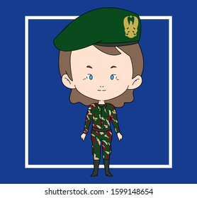 Female Soldiers in Indonesia the second version
