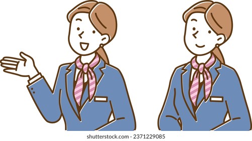 Female staff guiding at hotel reception