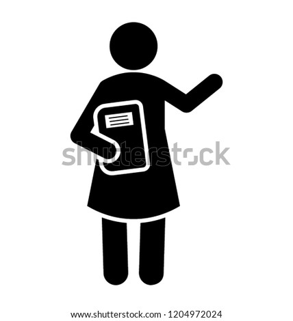 Female student holding notes 