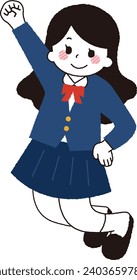 A female student posing with a smile.