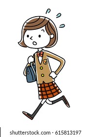 Female student: Run